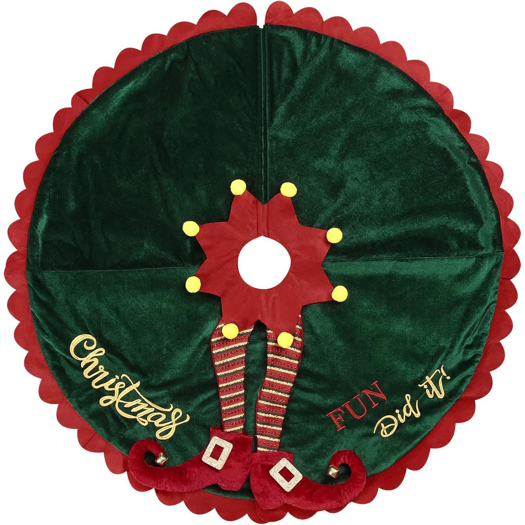 Polyester Christmas Tree Skirt Decoration 2