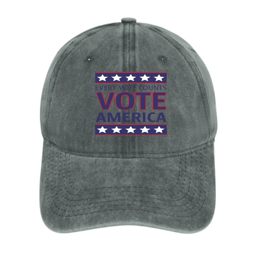 Denim Baseball Cap with Adjustable Buckle 3