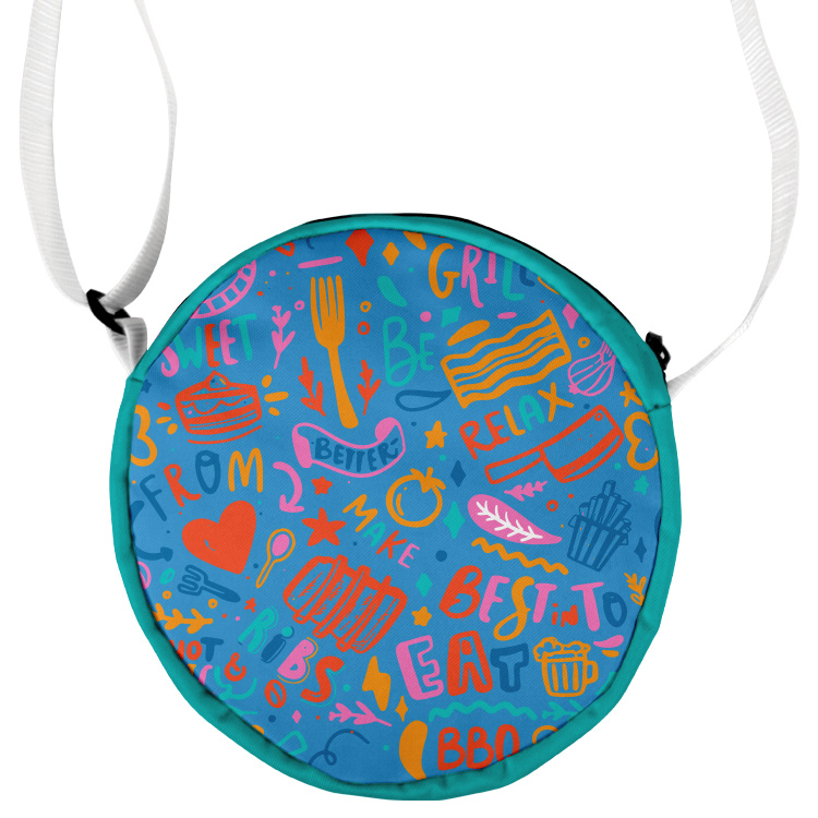 Rhythm Round Full Color Crossbody Bag - Made in the USA 4