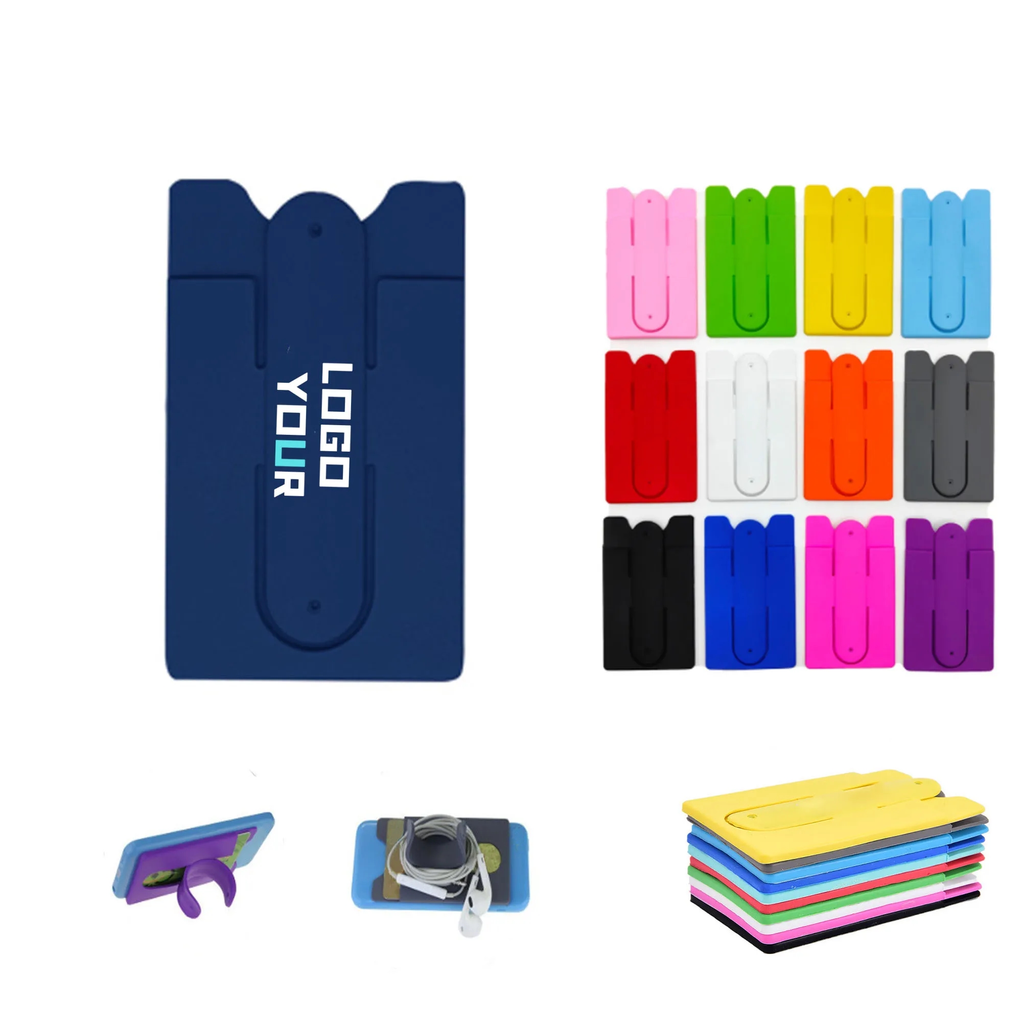 Silicone Cell Phone  Stand Card Holder