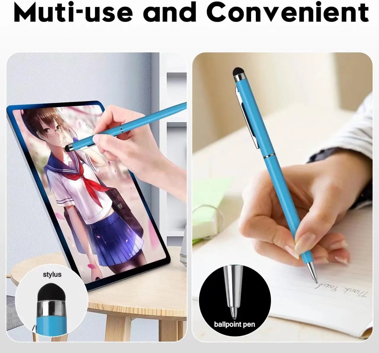 Stylus Pen Compatible with Phone Tablets Kindle 5