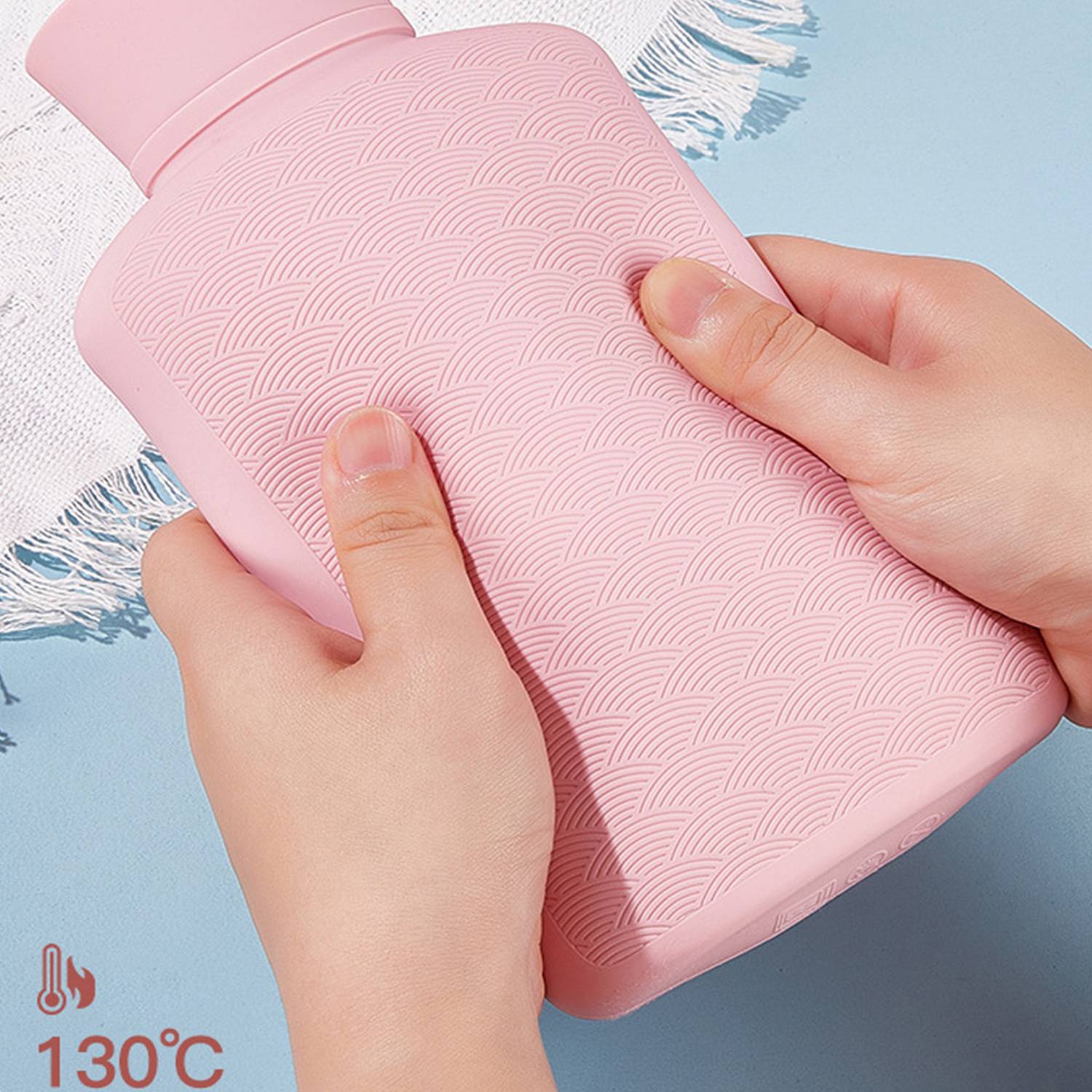 1L Explosion-proof Silicone Water Hand Warmer Bag 5
