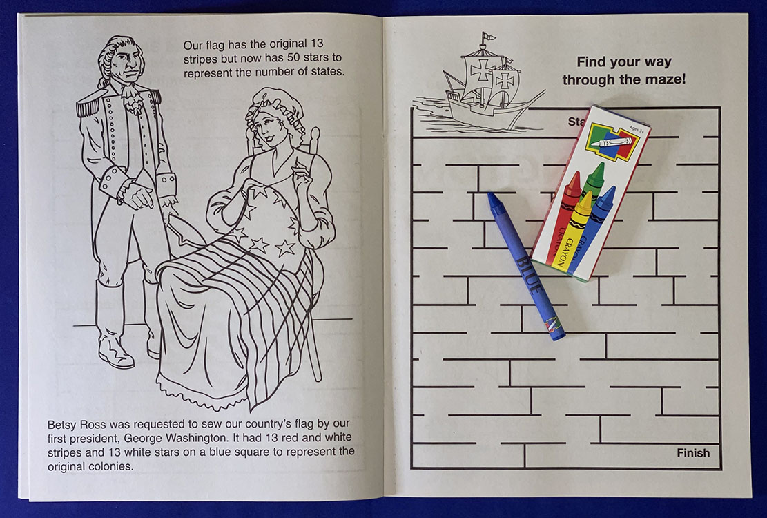 COLORING SET - I Love America Coloring Book Fun Pack 3