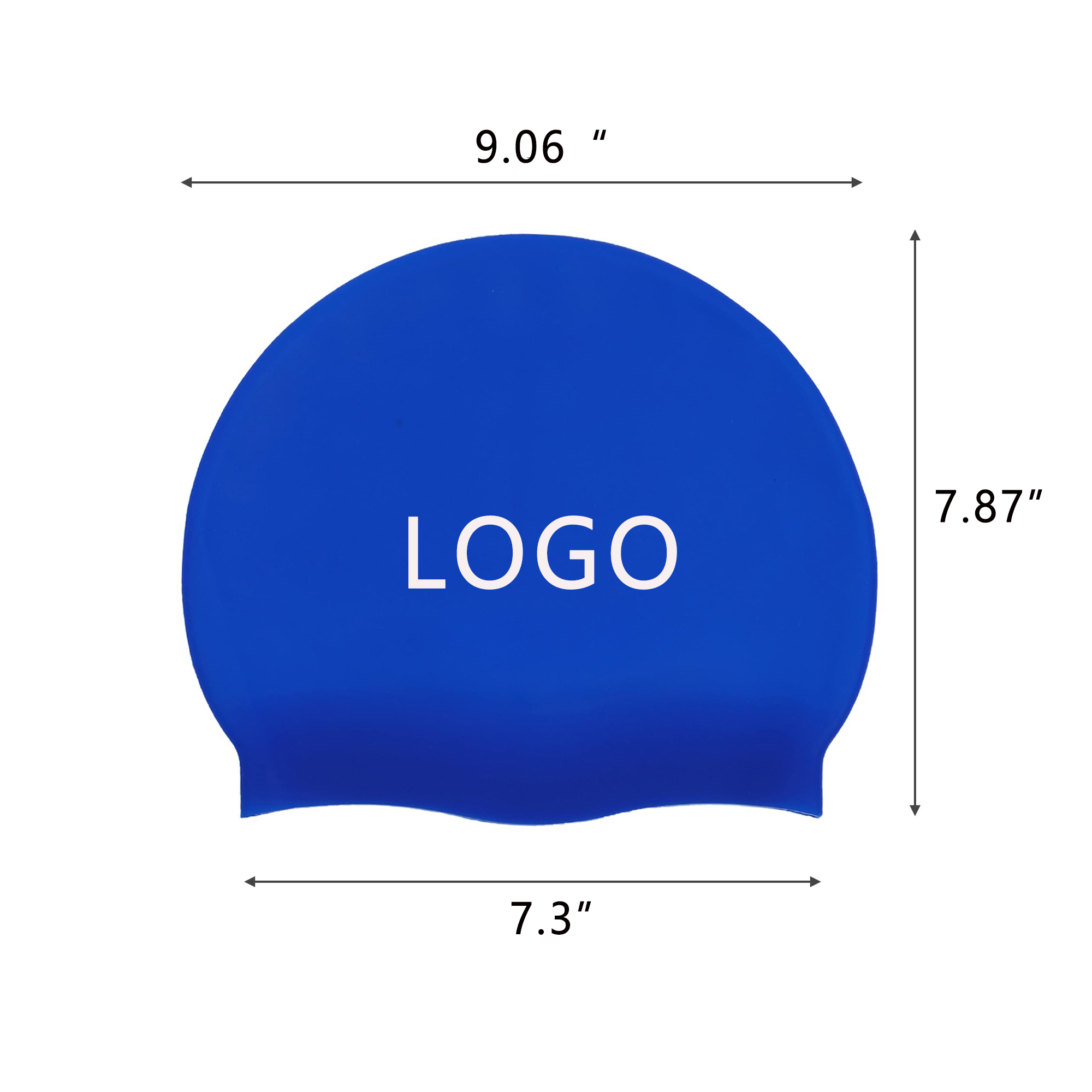 Silicone Swim Cap For All Hair Types Soft Non-Slip 5