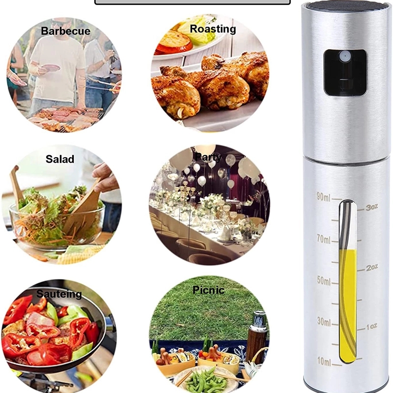 Custom Stainless Steel Olive Oil Spray Mister With Scale 5