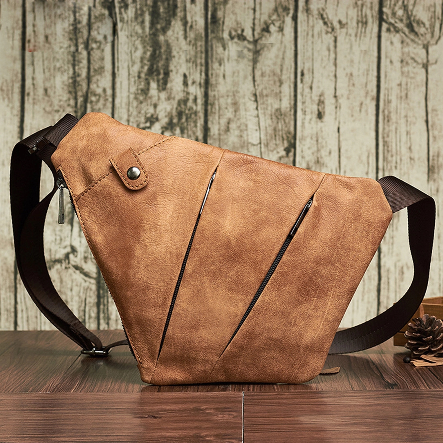 Genuine Leather Shoulder Backpack 2