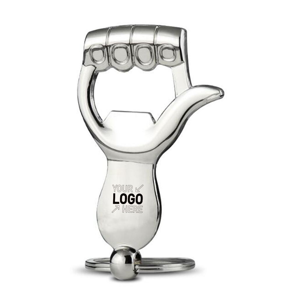Creative Palm Design Advertising Bottle Opener Key Chain 2