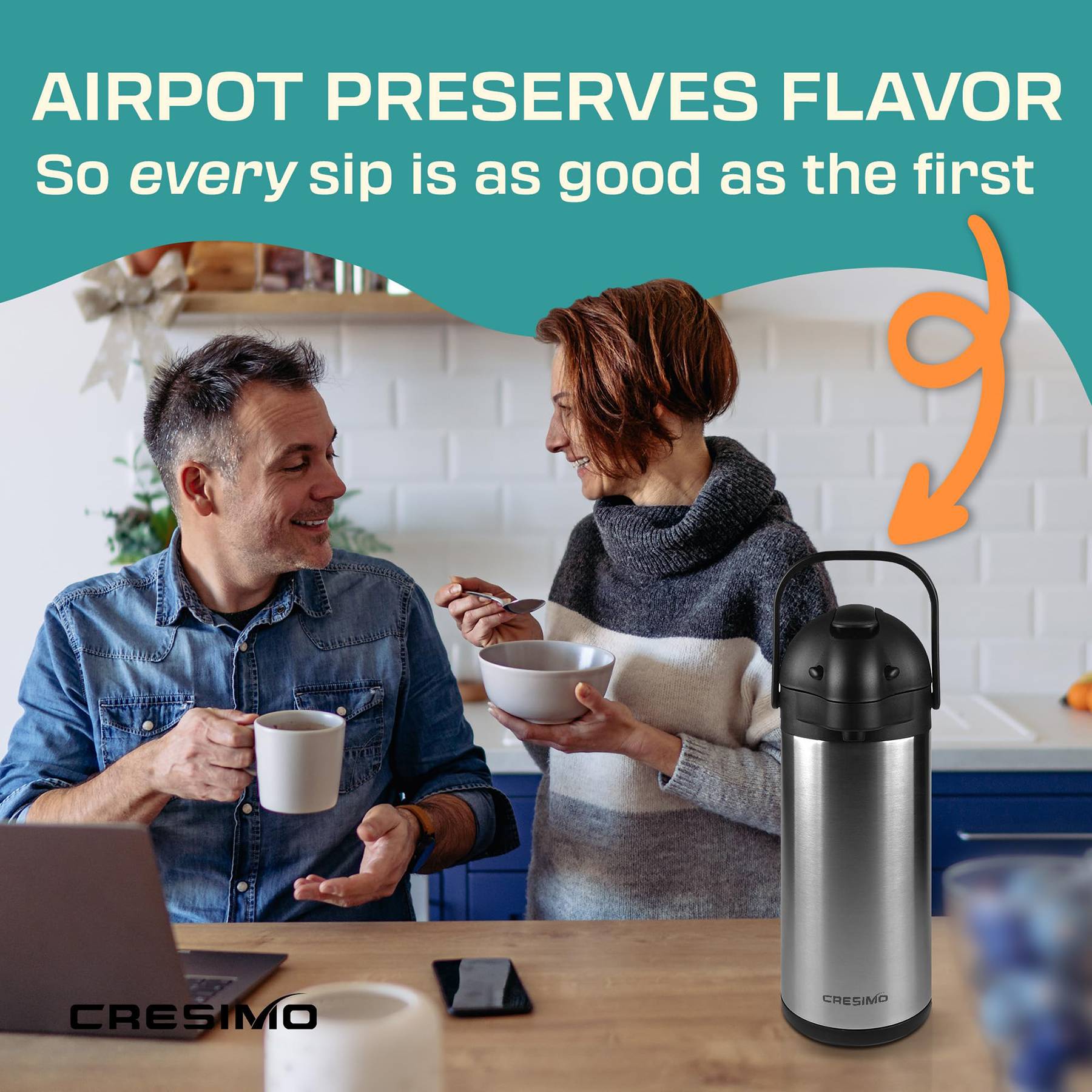 100 OZ Coffee Pot With Pump 6