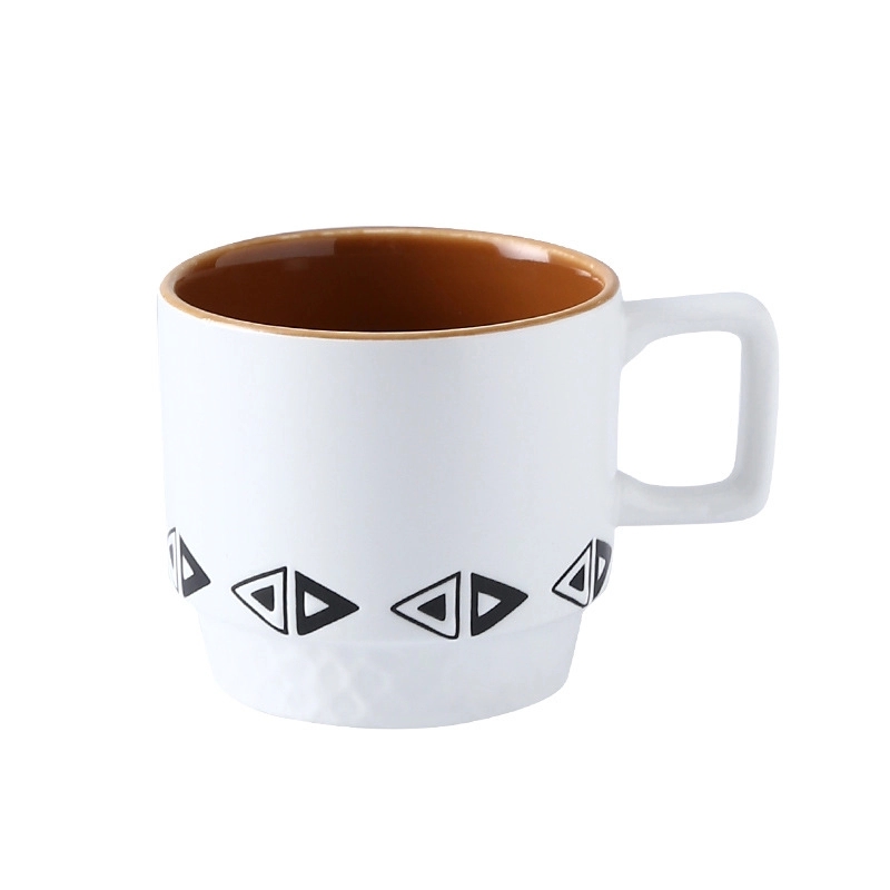 Custom 11 OZ Ceramic Stacking Coffee Mug 4