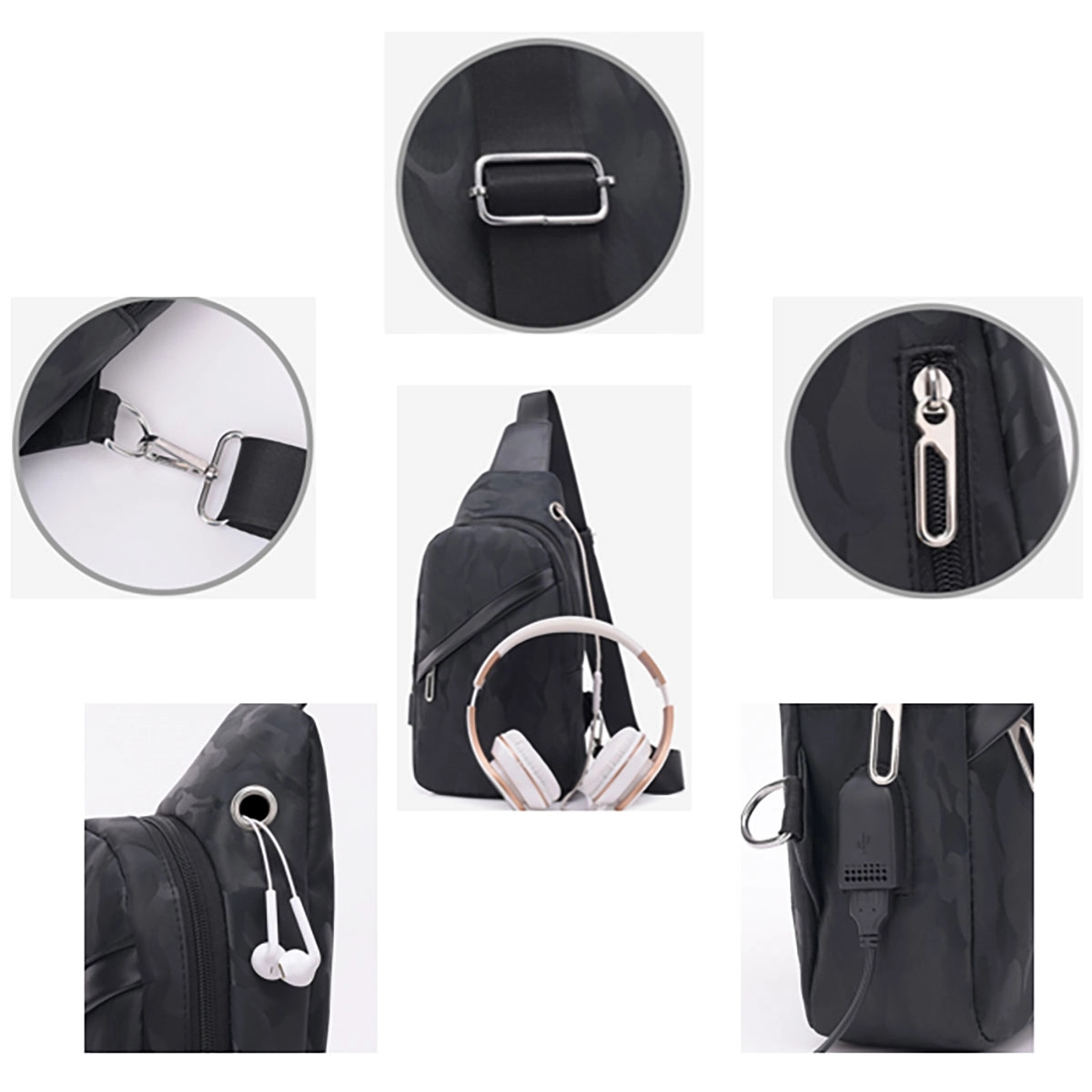 Sling Bag Backpack With Usb Charger Port 2