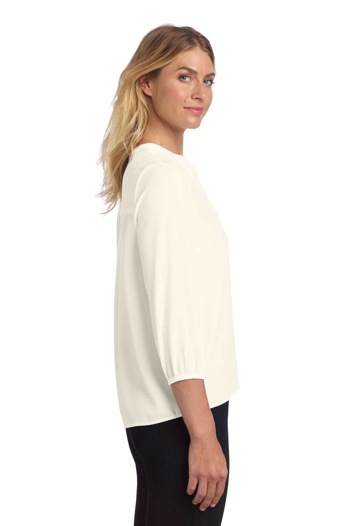 Mercer+Mettle Women's Stretch Crepe 3/4-Sleeve Blouse MM2011 2