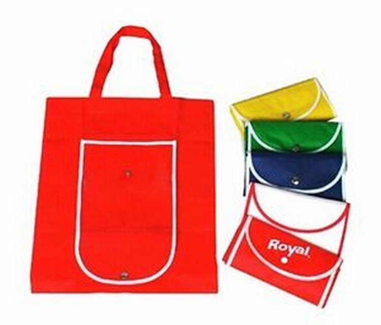 Folded Non-Woven Tote Bag (15.7"x11.8") 2