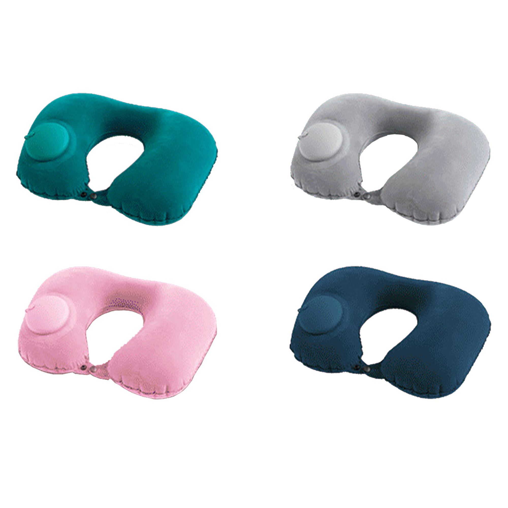 Press-type Flocked U-shaped Neck Pillow 3