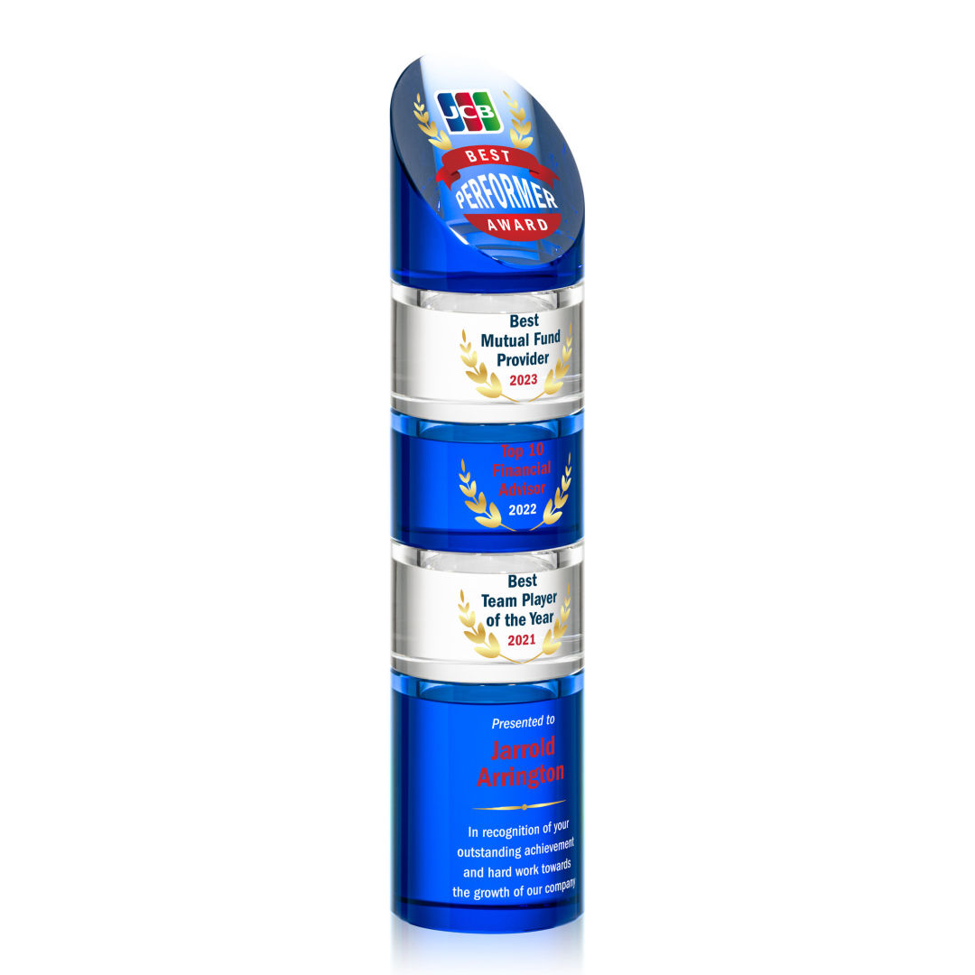 Atlantis Stacker VividPrint™ Award - Blue 14