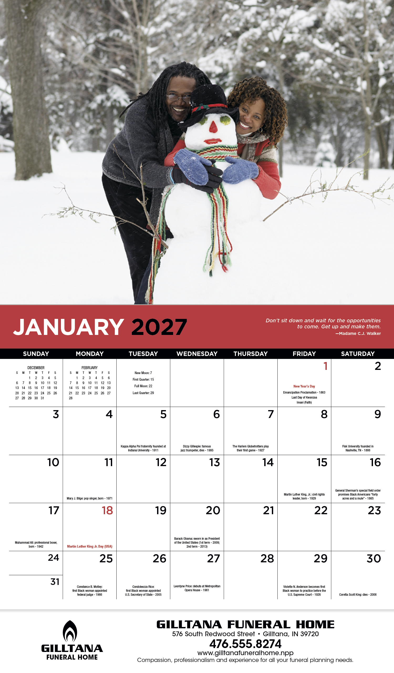 HotLine® Products Everyday Celebrations Appointment Calendar - Stapled 25