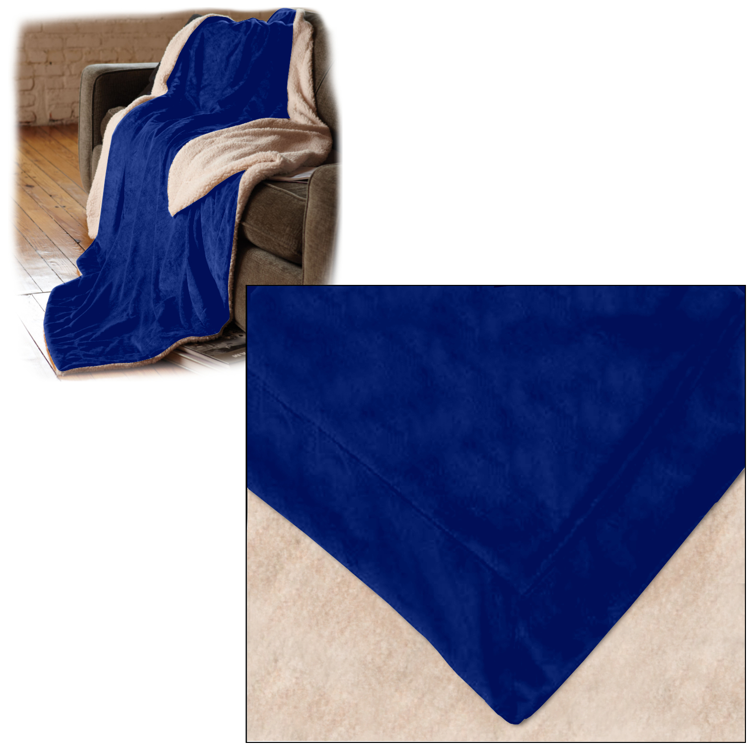 Oversized Micro Mink Sherpa Blanket 3