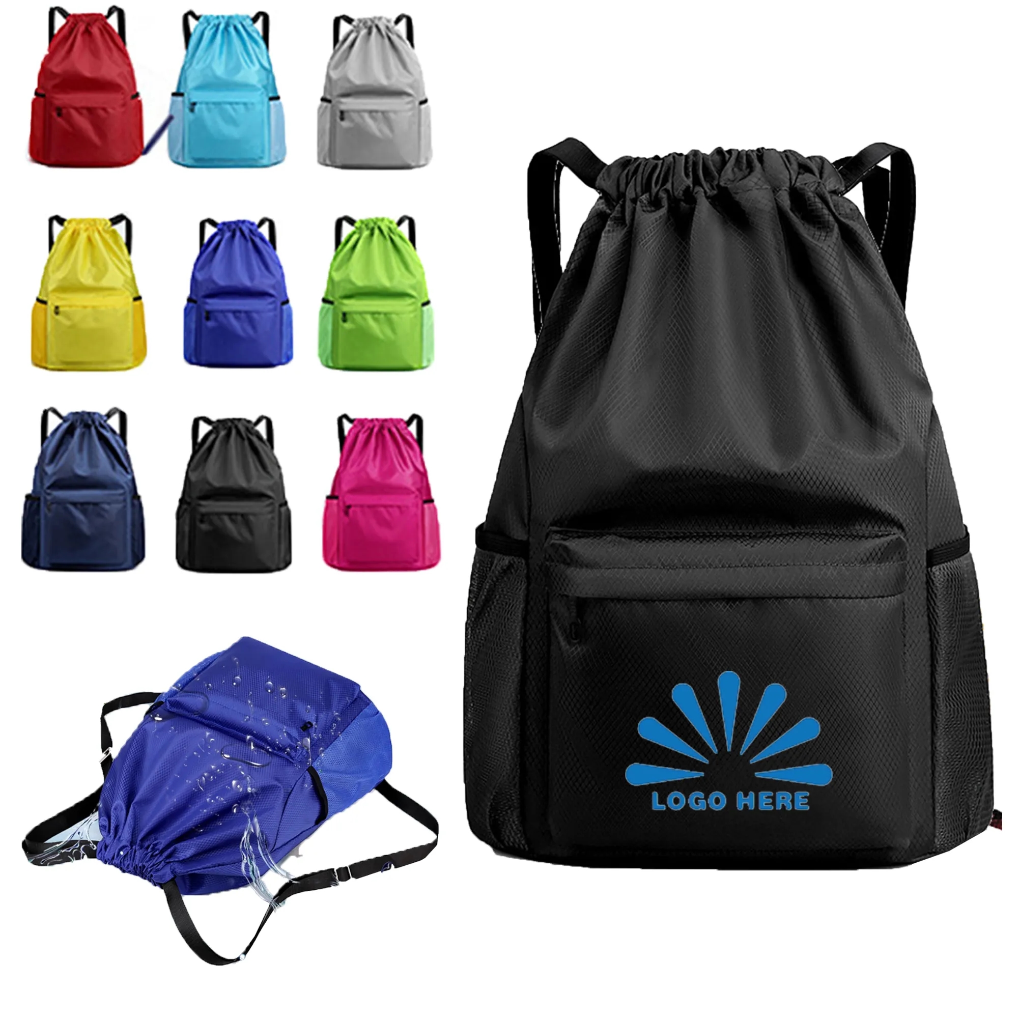 Large Capacity Dry And Wet Separation Drawstring Bag 4