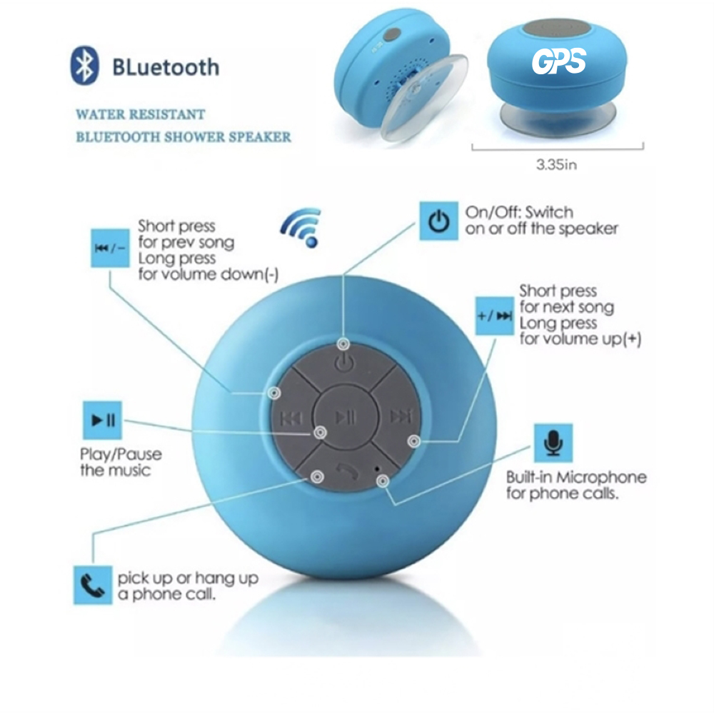 Waterproof Bluetooth Shower Speaker