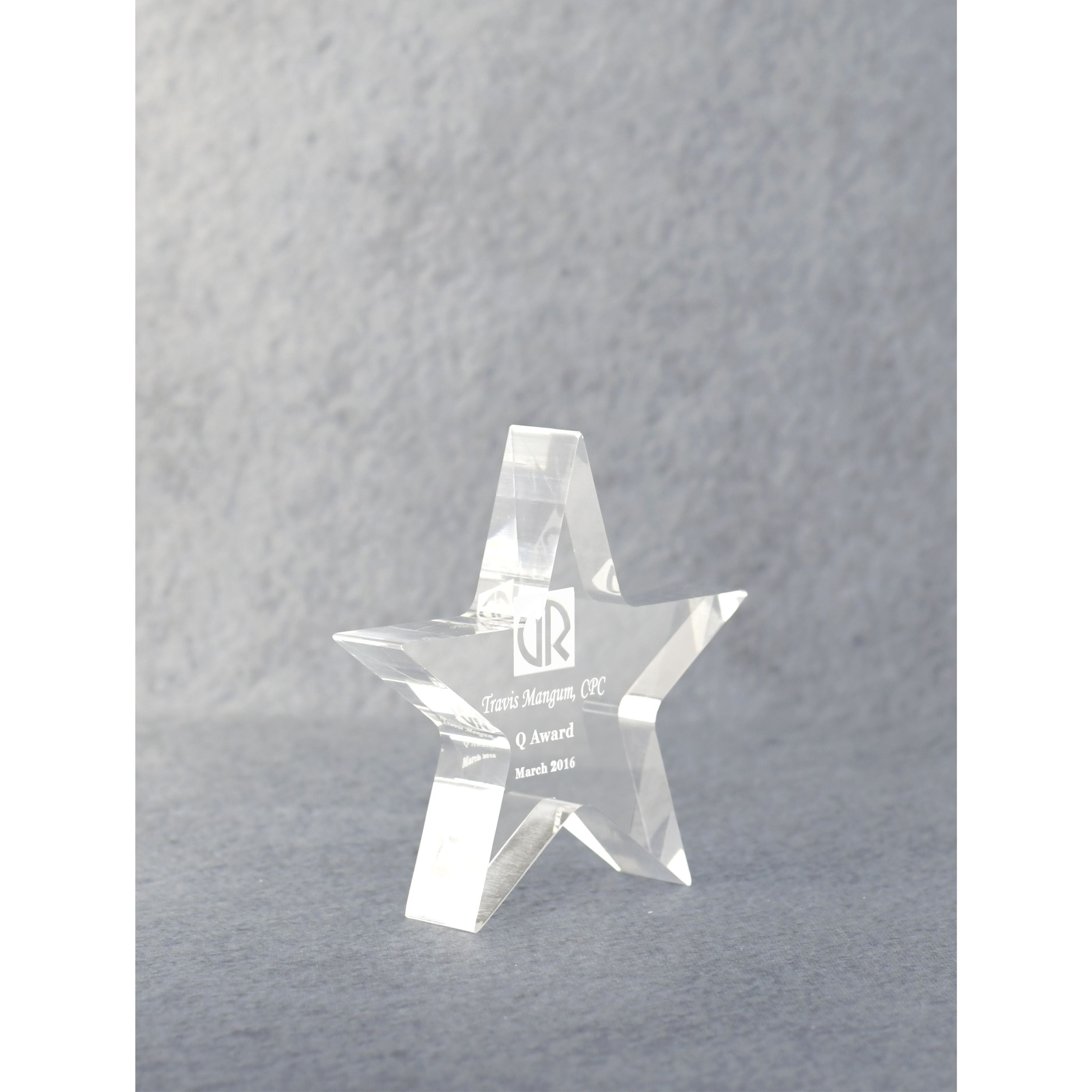 Acrylic Star Performer Paperweight 3