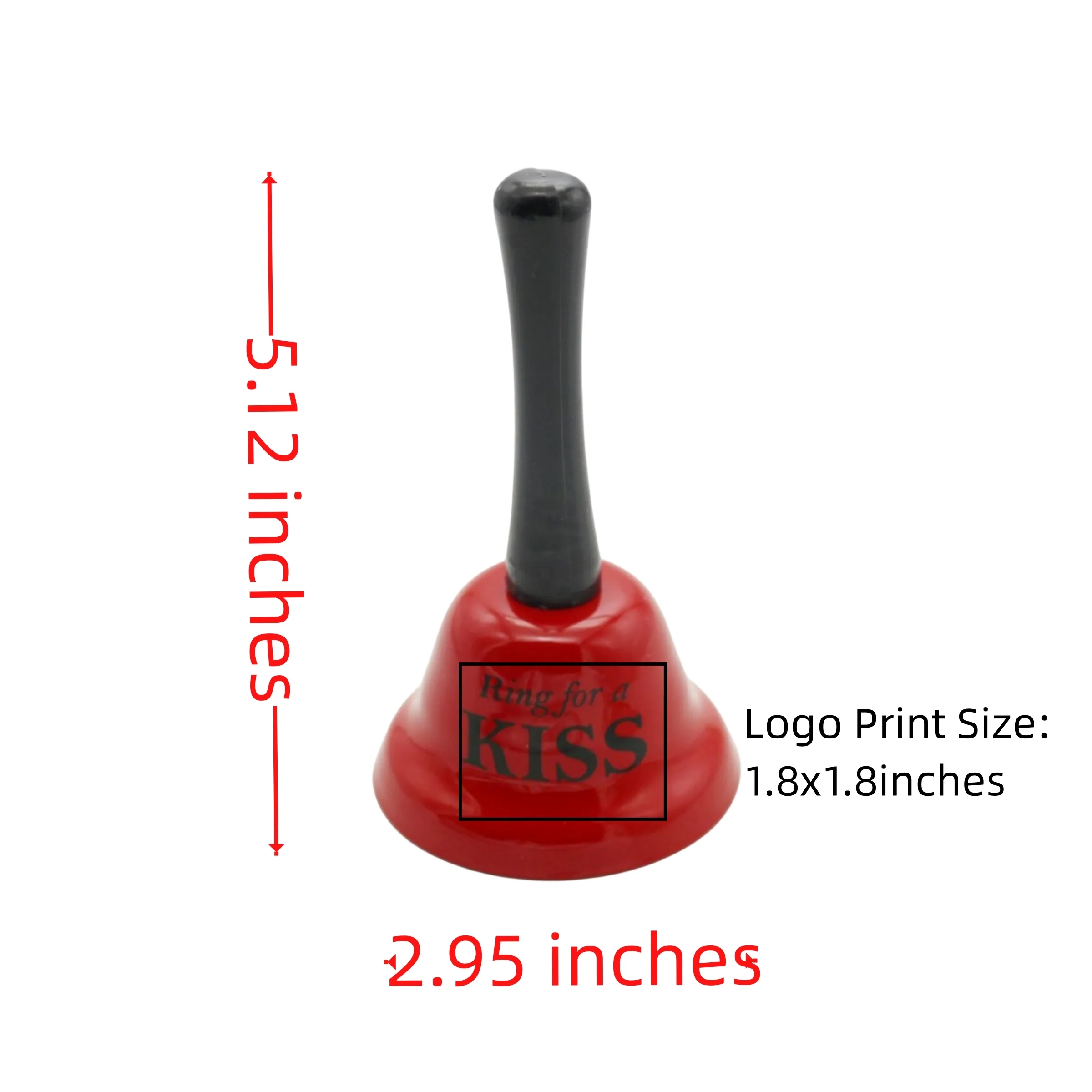 MOQ 20PCS Metal Christmas Hand Jingle Bells 3