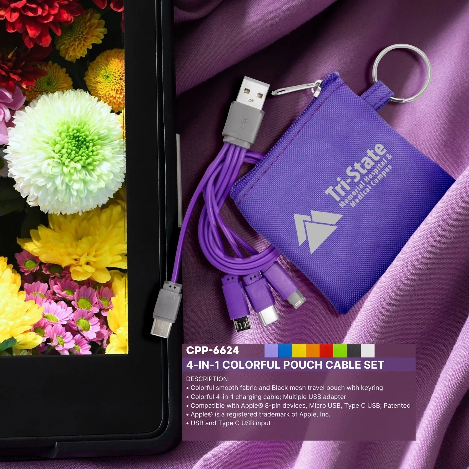 4-in-1 Colorful Pouch Cable Set 22