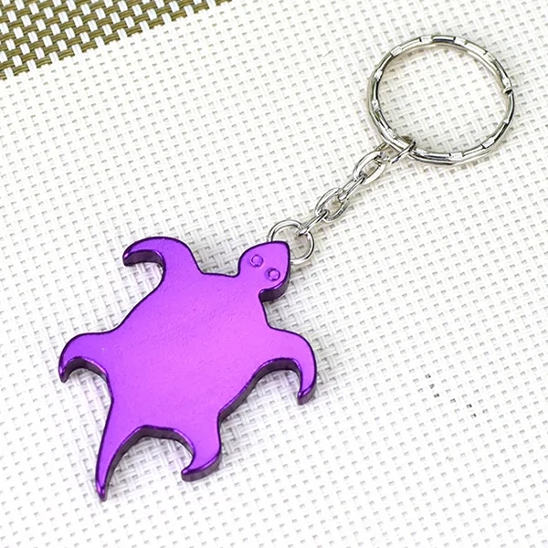 Customized Turtle Shape Bottle Opener Keychains 5