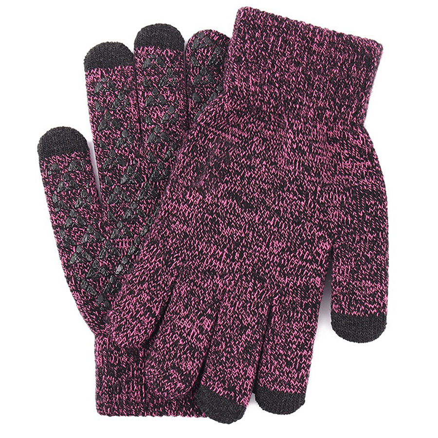 Adult Stretch Ribbed Gloves with Sensitive Touch, Non-Slip 14