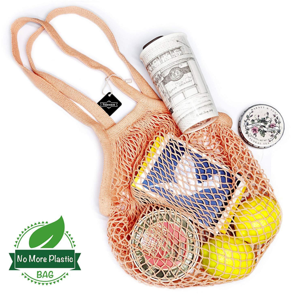 Portable Reusable Grocery Cotton Bags, custom tote bag with logo imprint 3