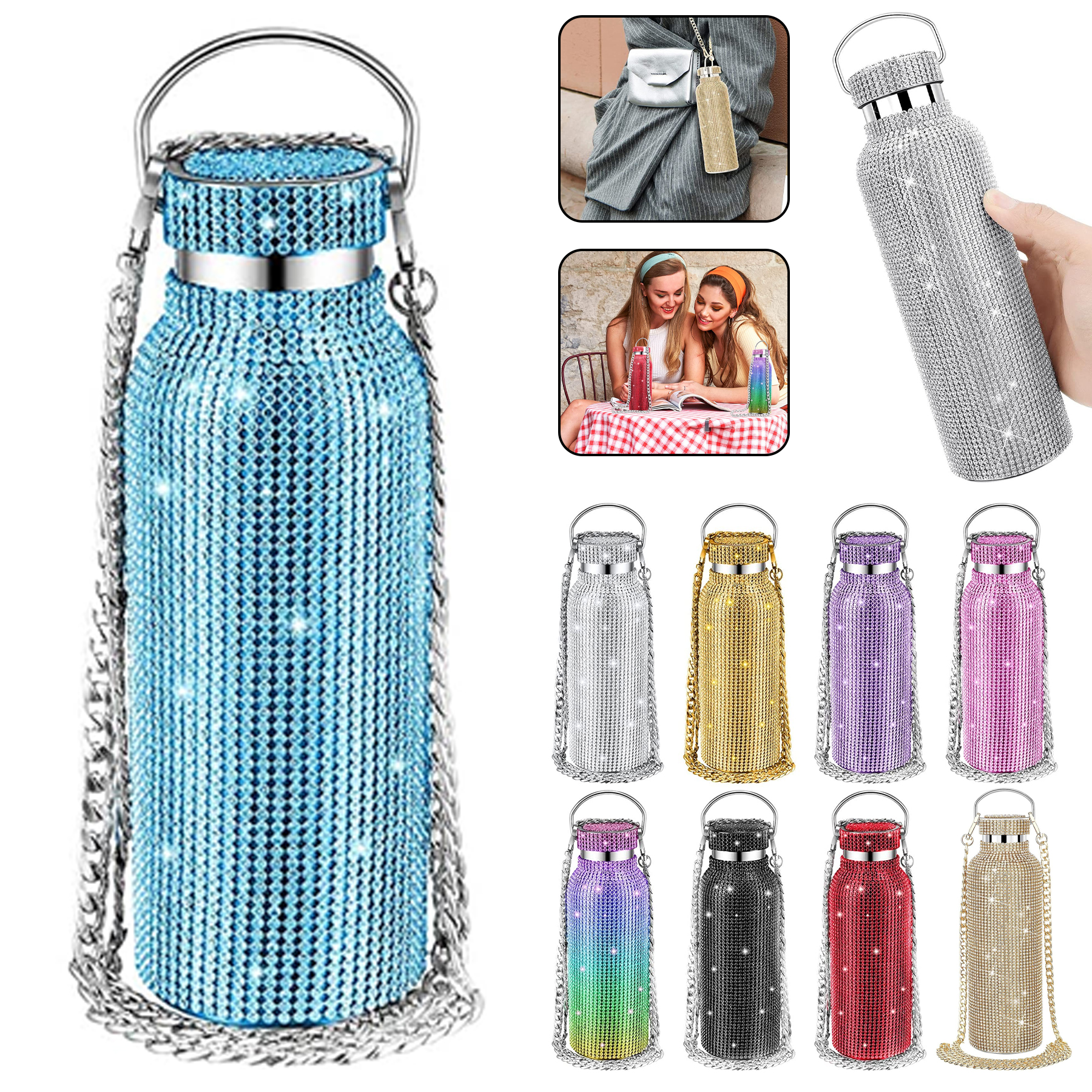 12 oz Stainless Steel Diamond Tumbler 2