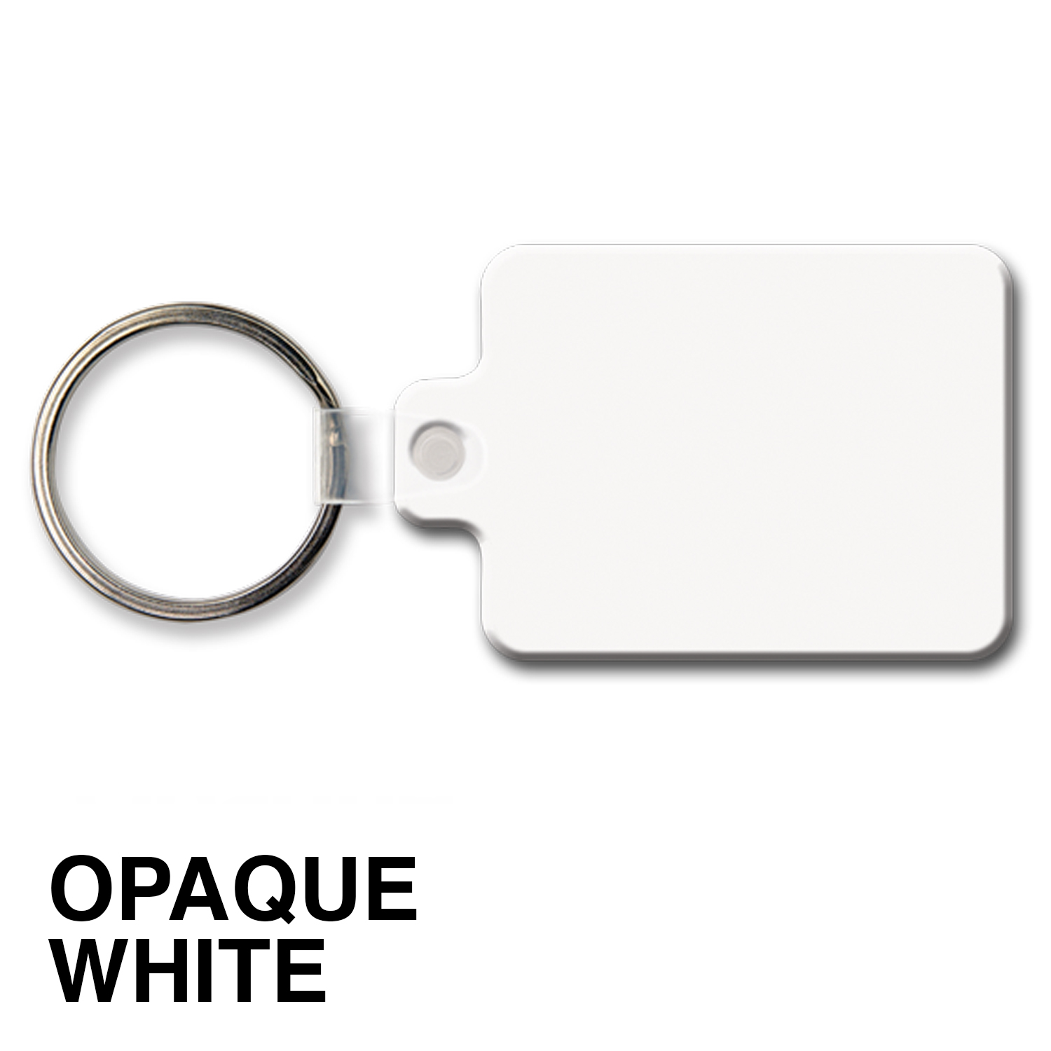 Medium Rectangle Key Tag w/Round Corners & Tab 18