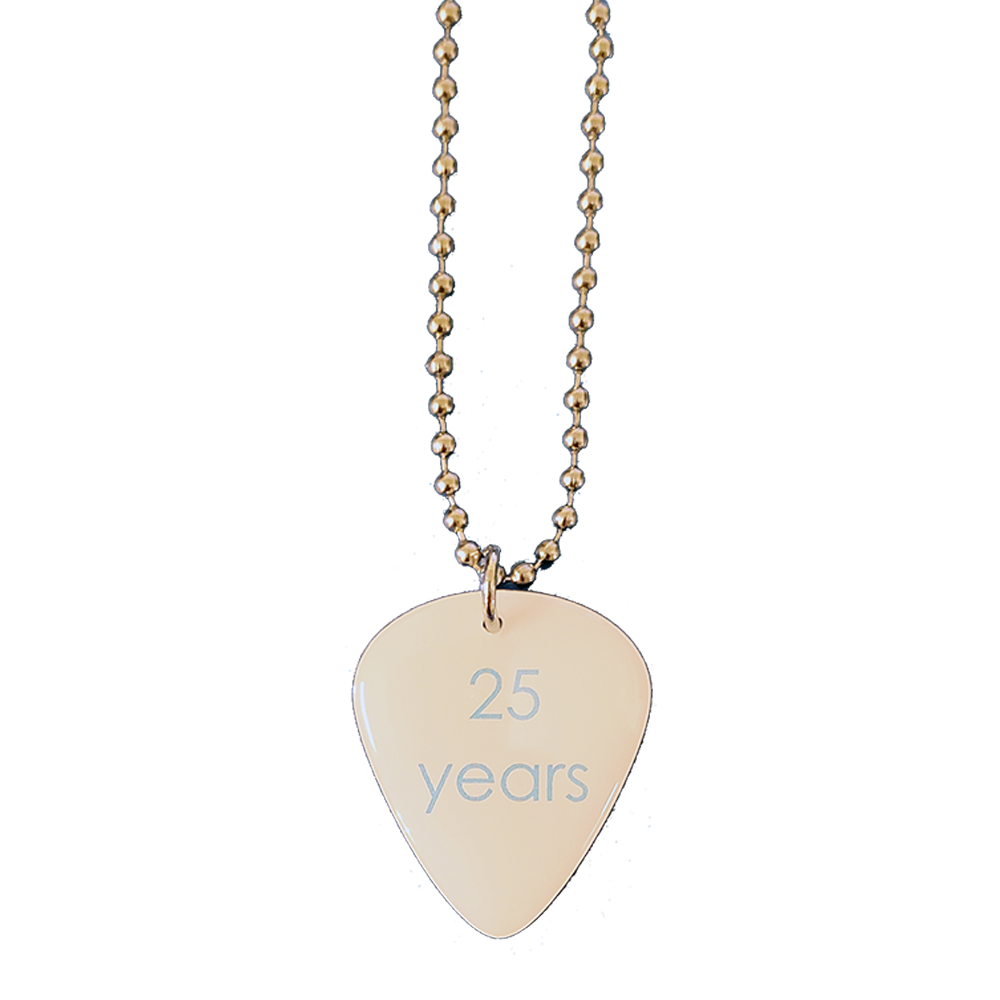 Novelty Pick with Double Sided Imprint with 30" Ball Chain 2