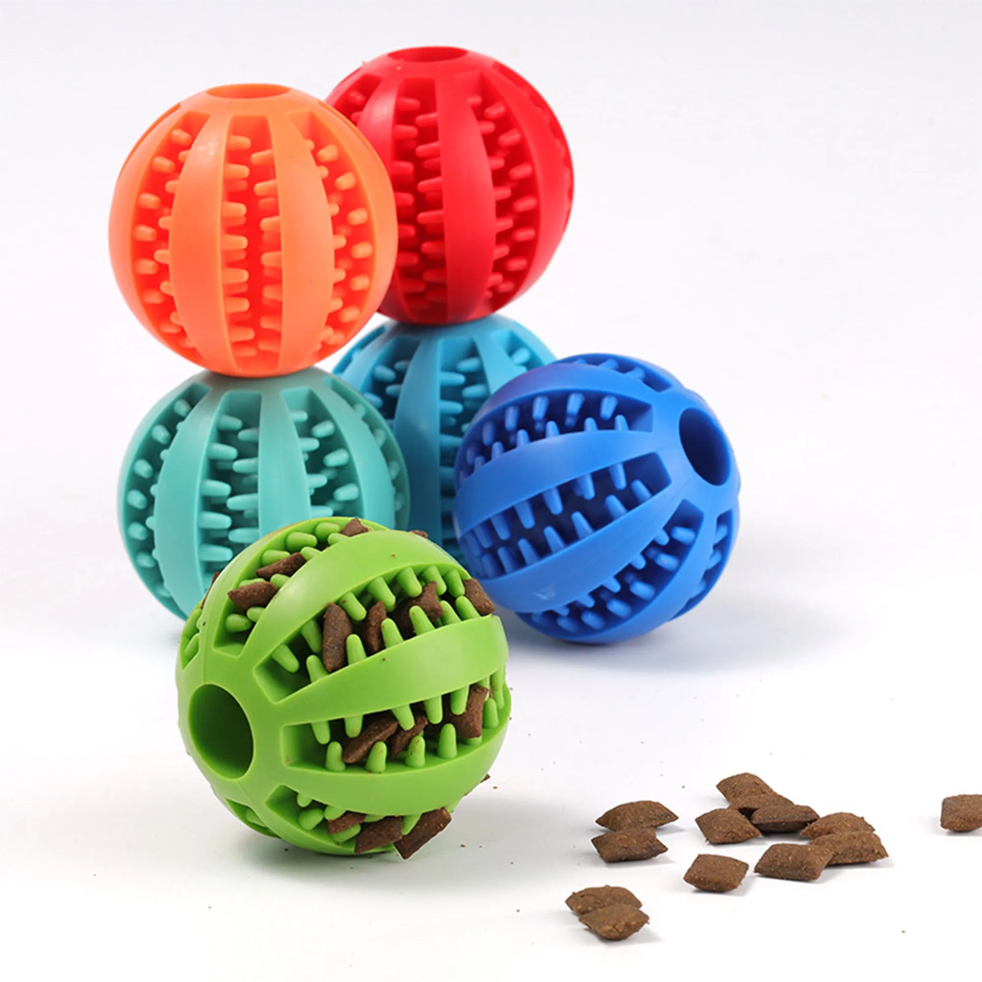 Rubber Watermelon Treat Dispensing Chew Ball For Dogs 3