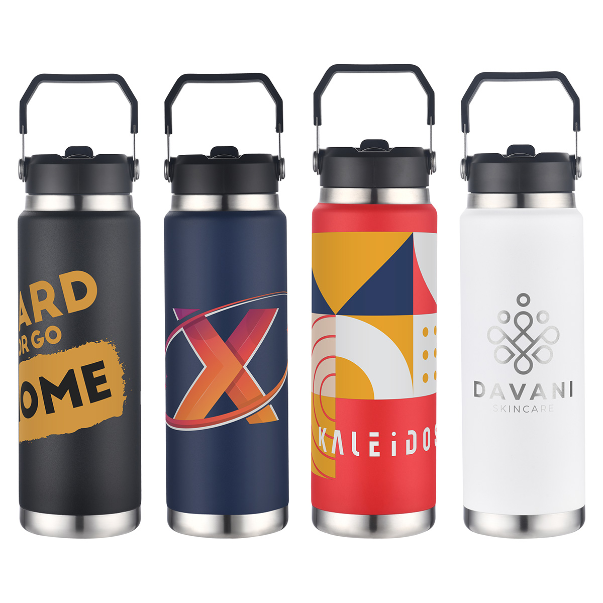 Senago 30 oz Vacuum Insulated Stainless Steel Bottle with Build-in Straw 2