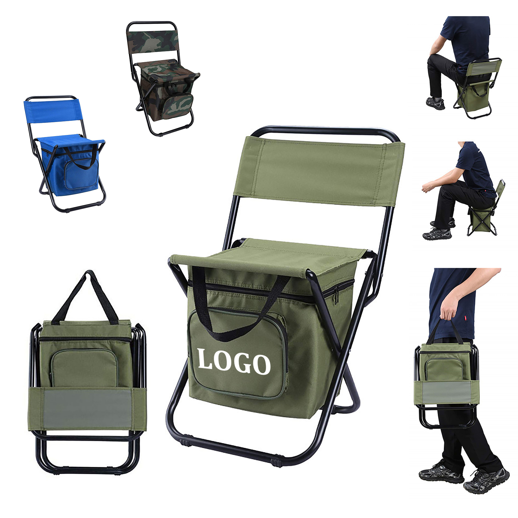Foldable Chair with Cooler Bag 2