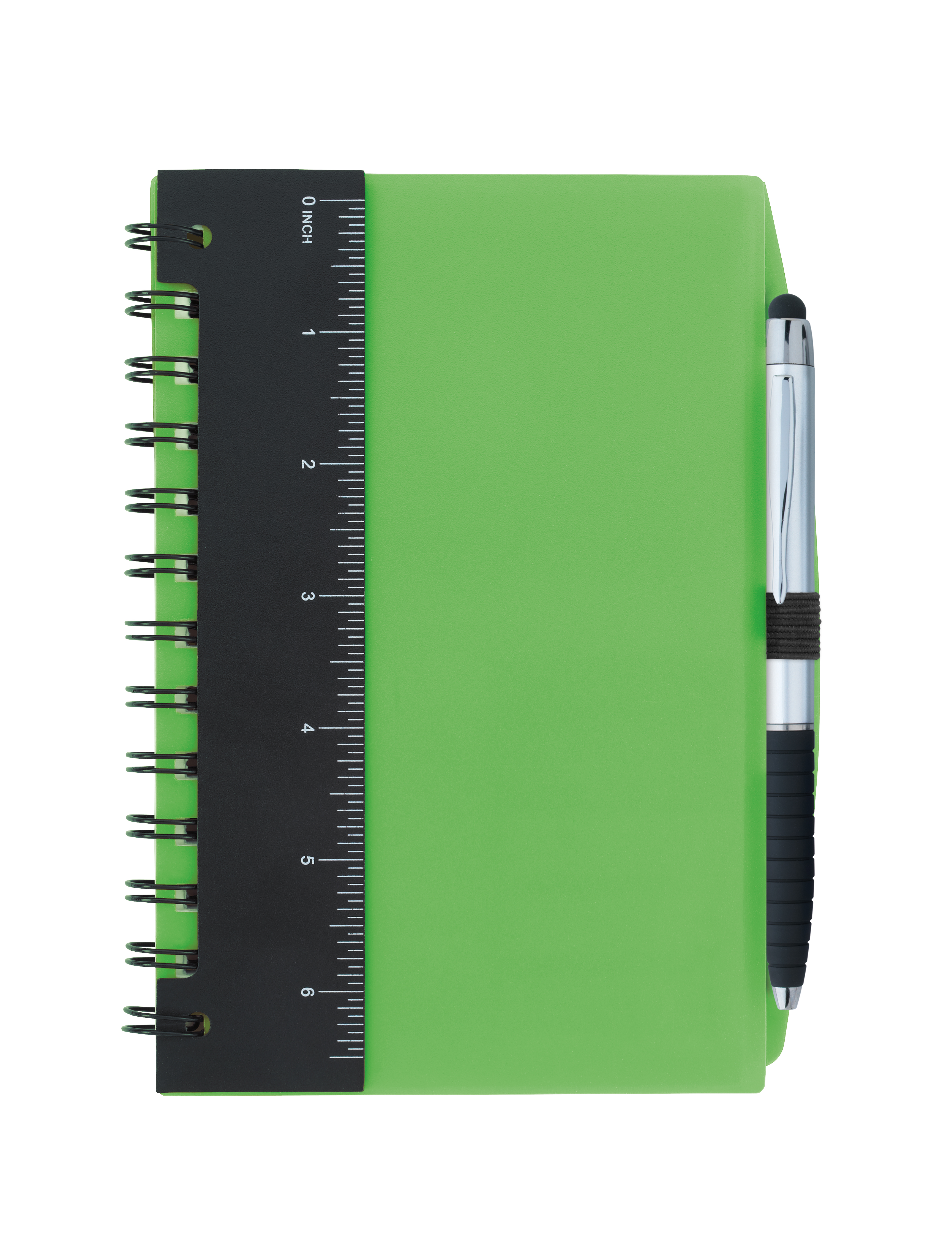 Good Value™ 5” x 7” Ruler Notebook with Flags and Stylus Pen