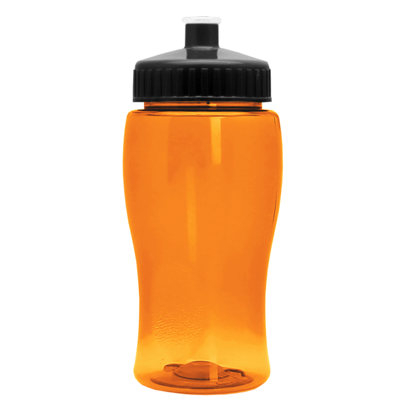 Poly-Pure Jr. - 18 oz. Transparent Bottle with Push pull 1