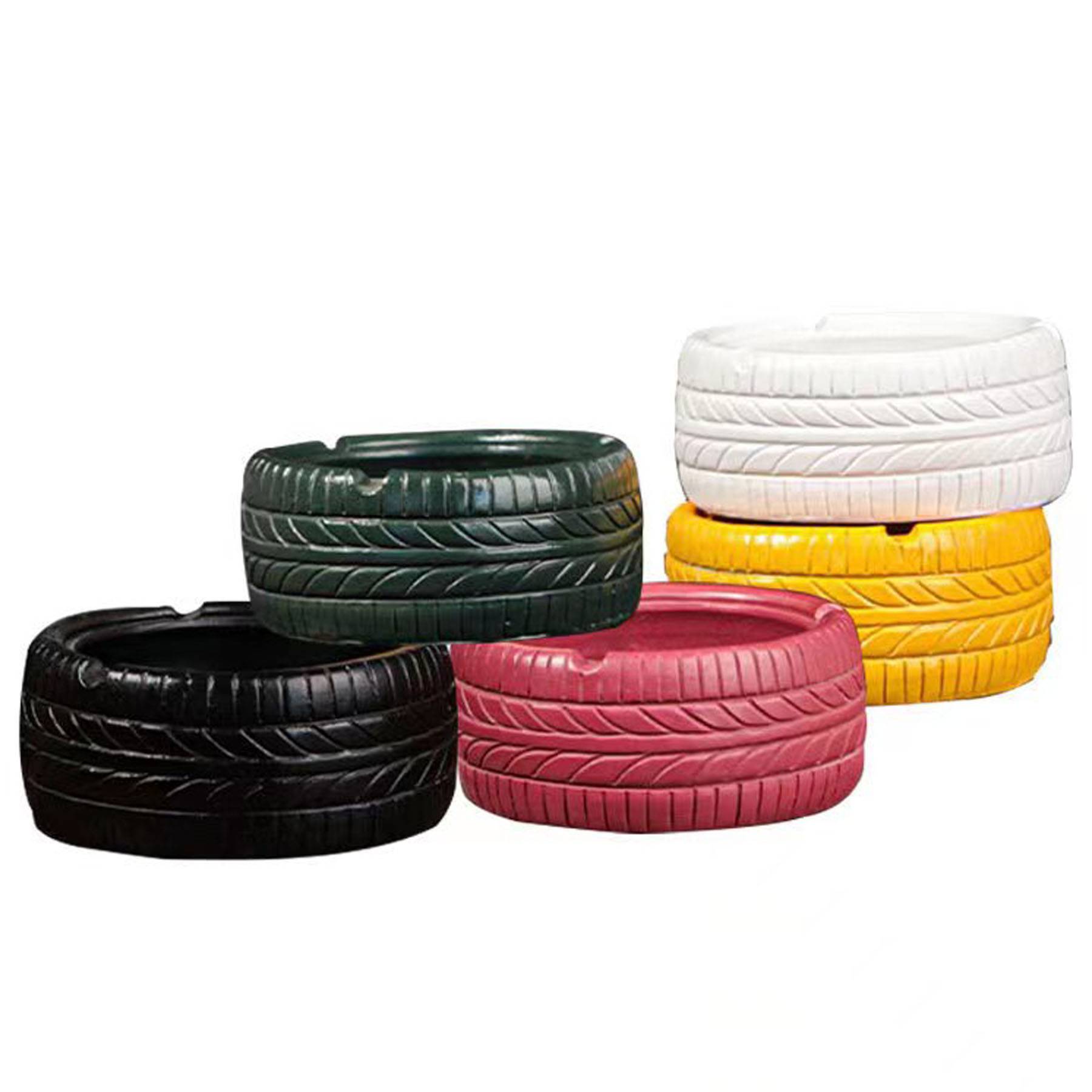 Resin Tire Shaped Ashtrays for Cigarettes 4