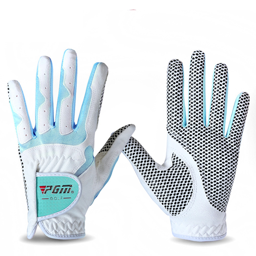 Soft Microfiber Cloth Women Golf Gloves for Both Hands 5