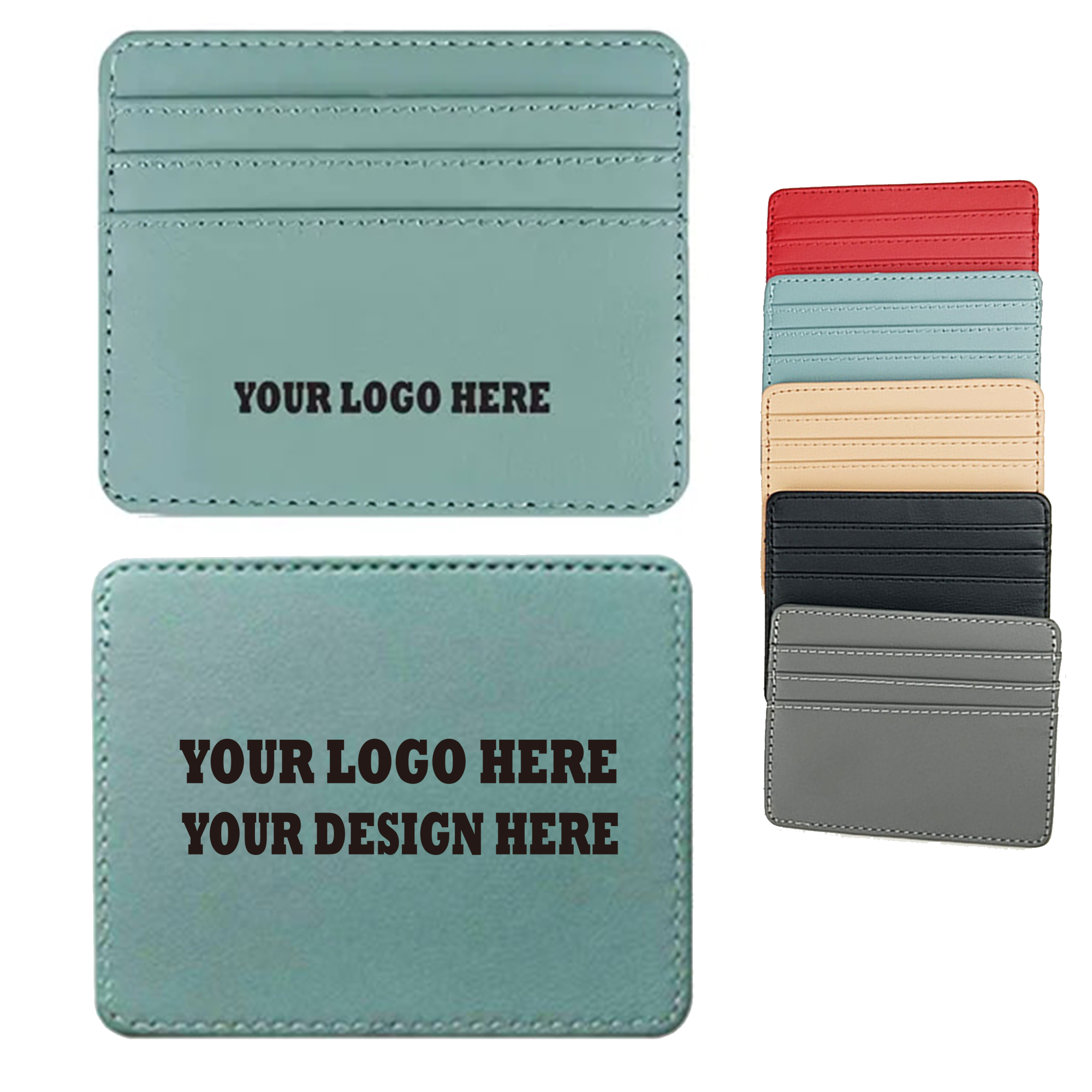 Slim PU Leather Card Holder Wallet 6