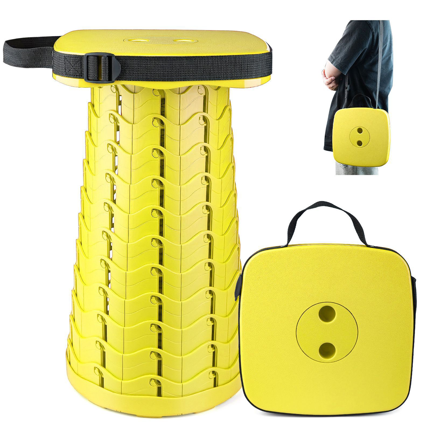 Foldable Adjustable Stool - Portable Outdoor Fishing Chair 7