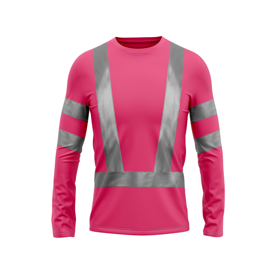 VISIPRO Long Sleeve Reflective Safety T-Shirt - Poly-Cotton 6