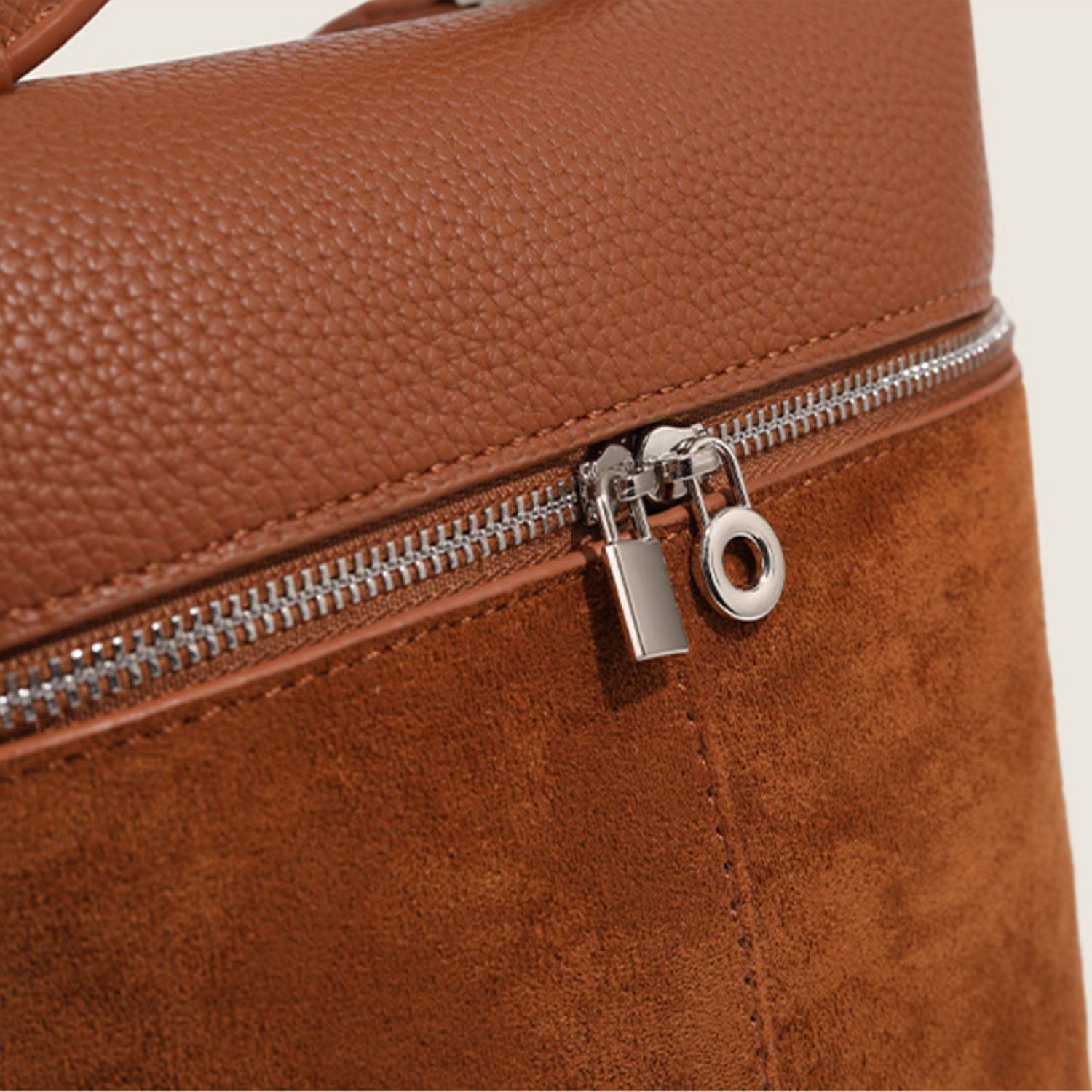 PU Leather Square Minimalist Backpack 2