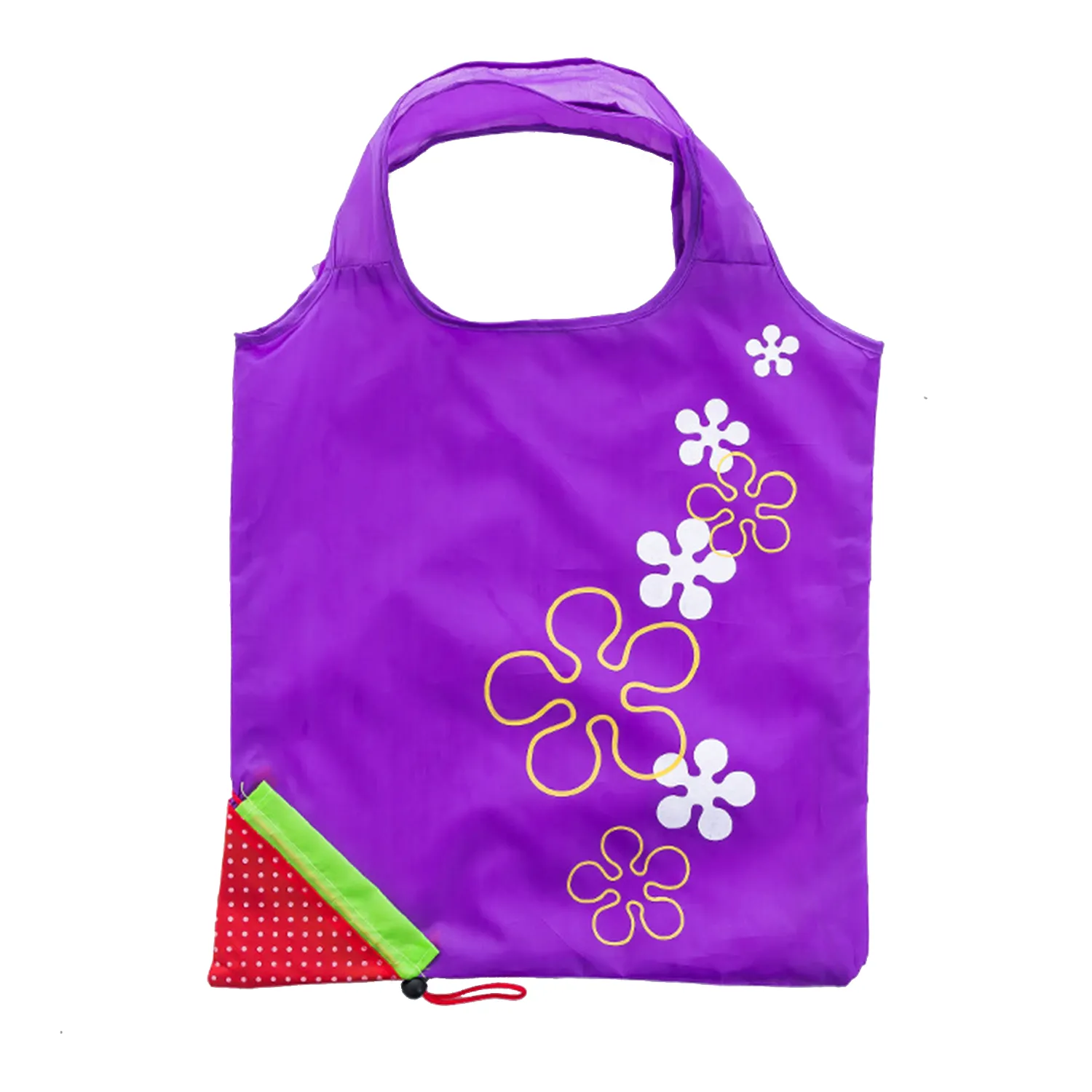 Compact Strawberry Scrunch Tote, Fruit Folds Shopping Bag 8