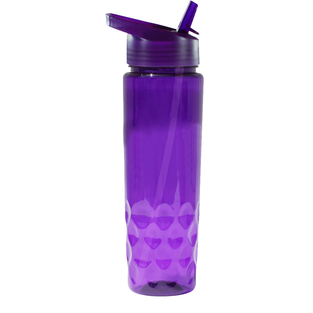 24 oz. Poly-Saver PET Bottle with Straw Cap 16