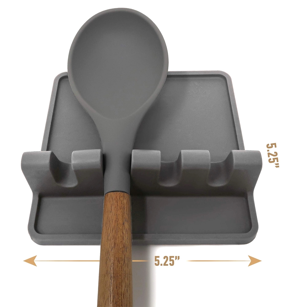 Silicone Utensil Rest With Drip Pad For Multiple Utensils 1