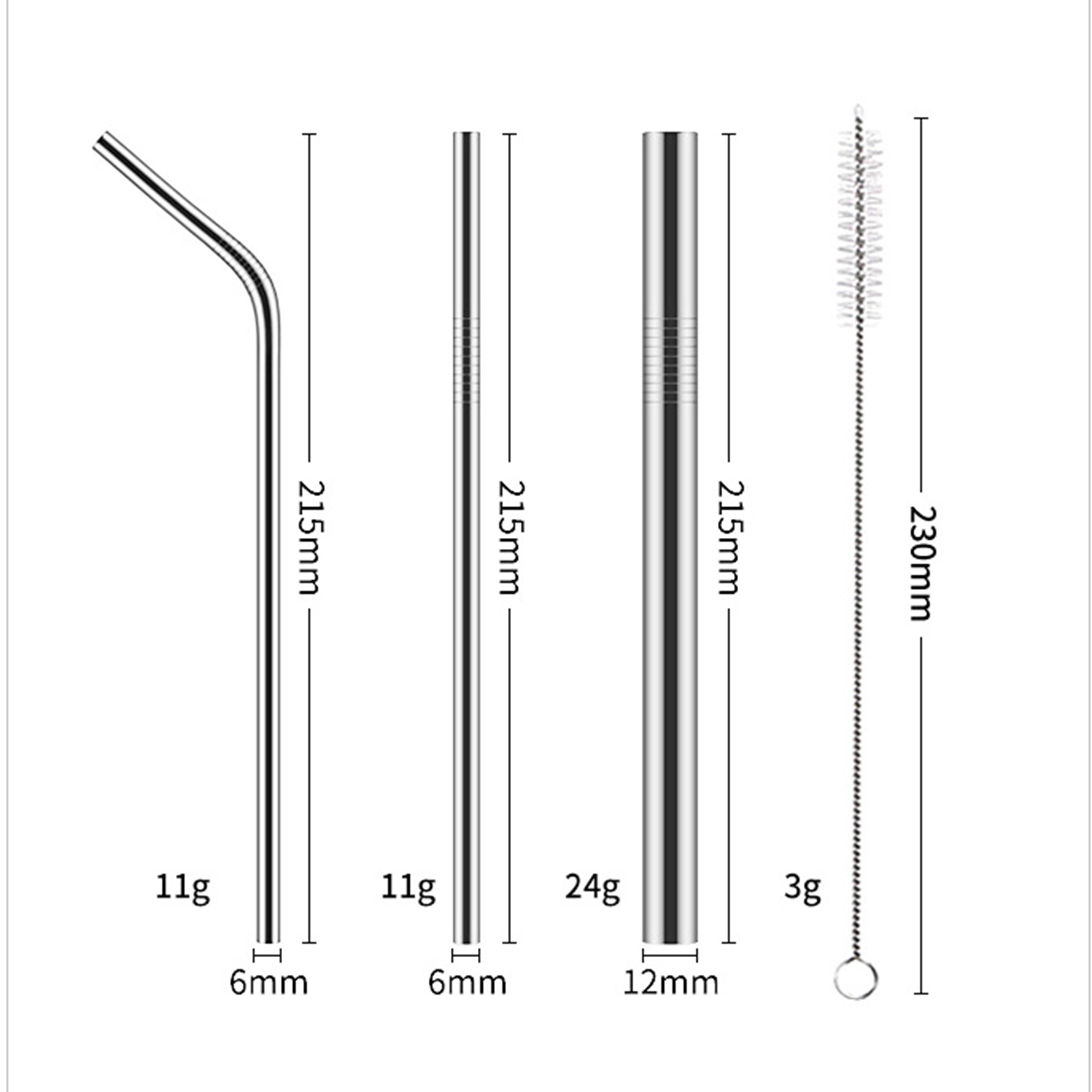 Reusable Stainless Steel Drinking Straws 1