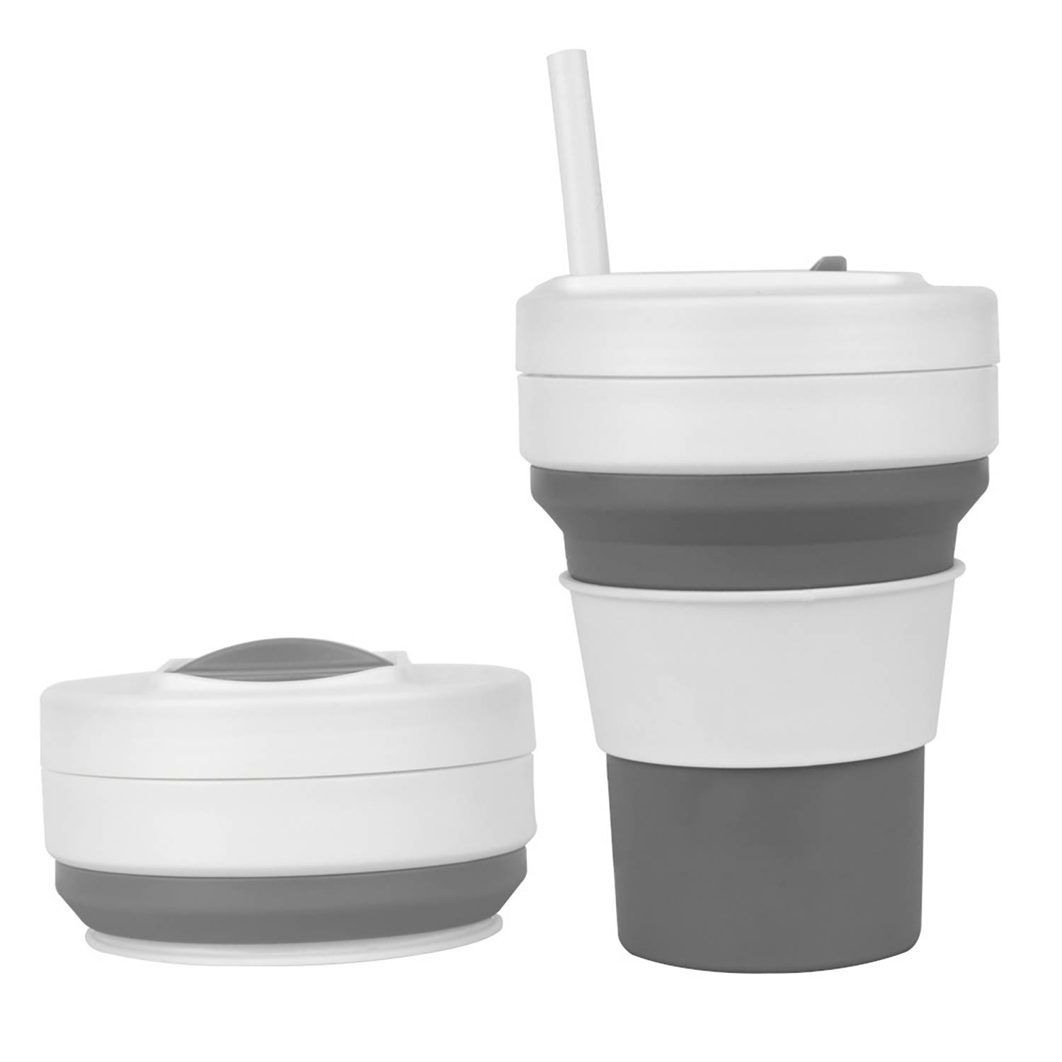 11 Oz Folding Travel Mug W/ Straw 6