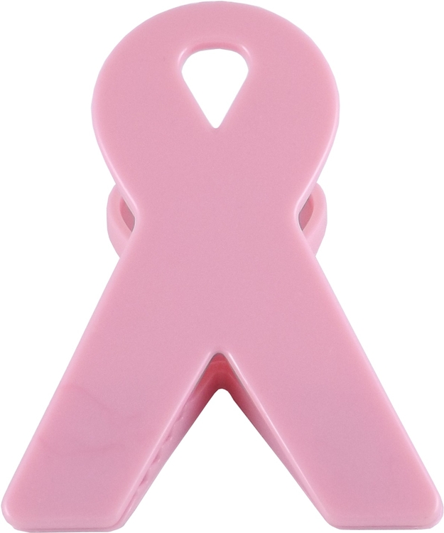 Pink Awareness Ribbon Bag Clip