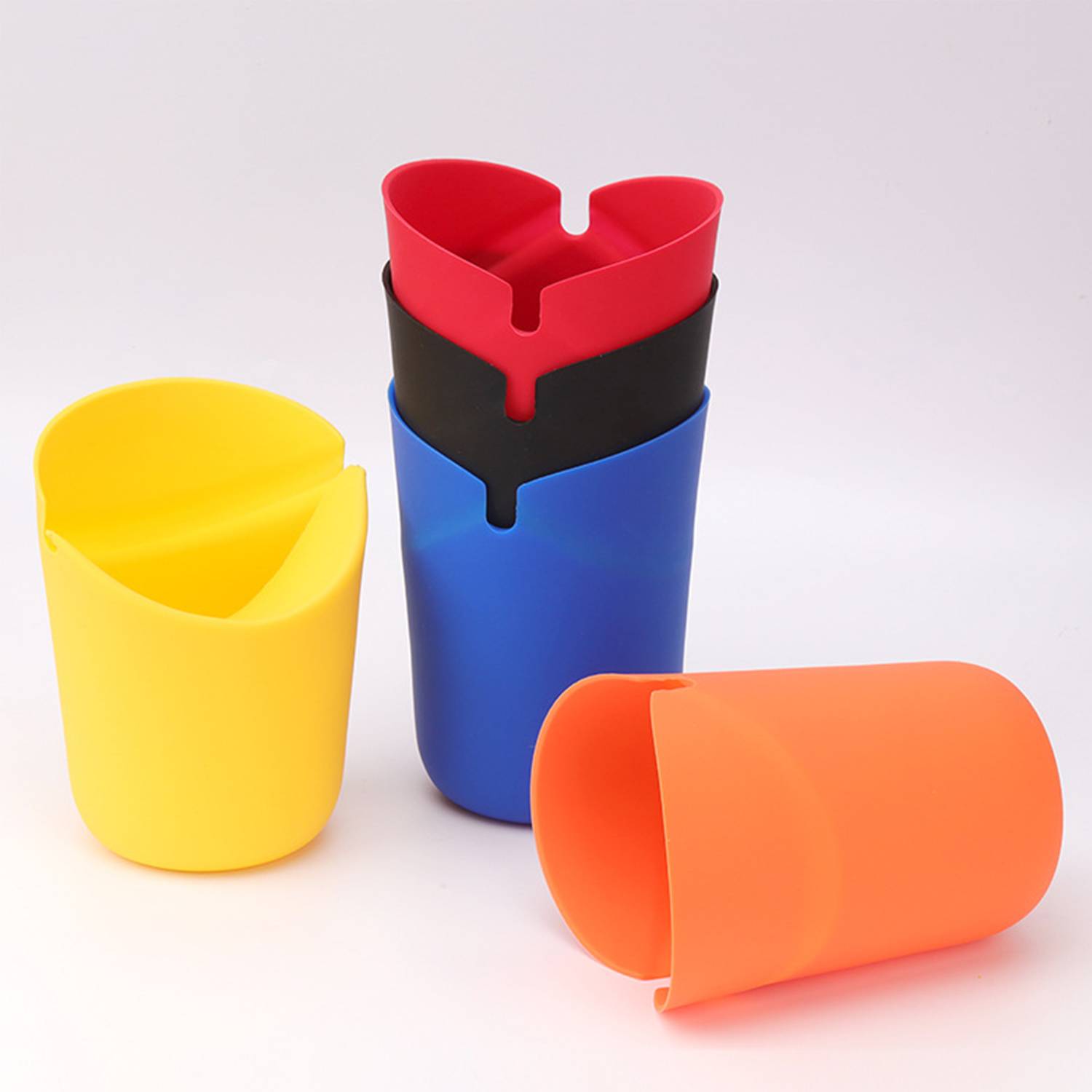 Silicone high-temperature resistant foldable popcorn bucket 1