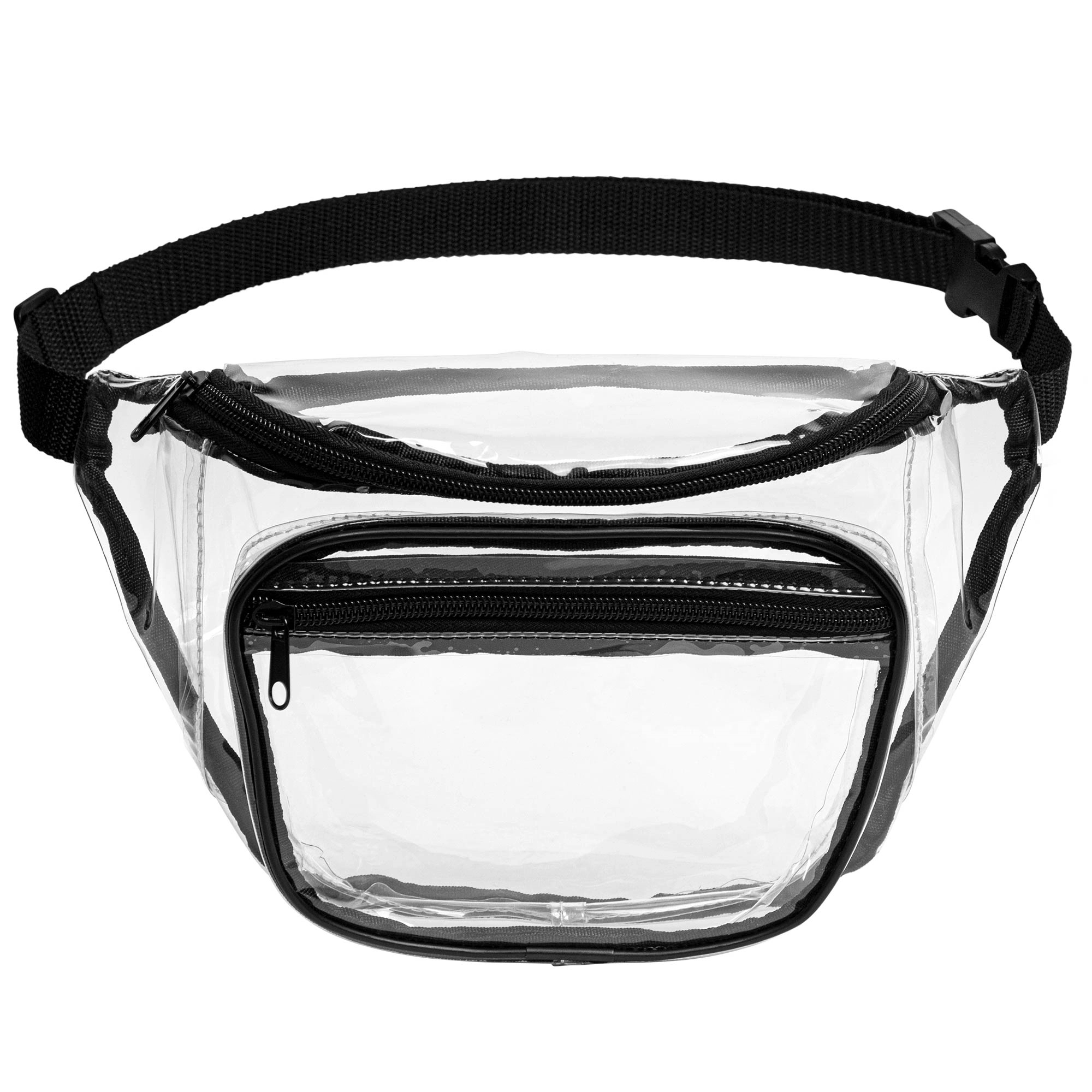 Clear PVC Fanny Pack with Dual Pockets - Large 4